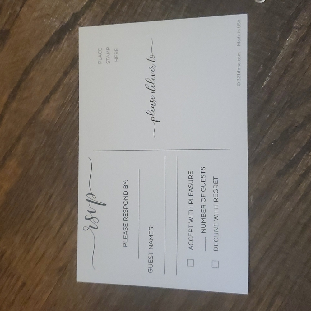 RSVP Cards - Picture 3 of 3